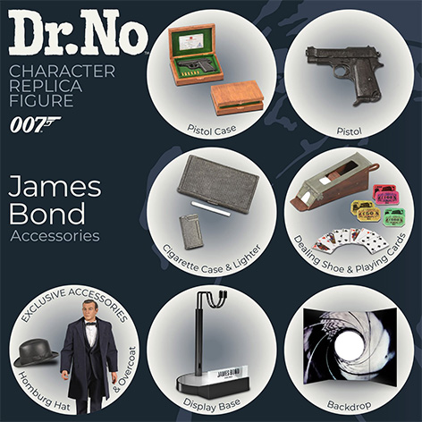 James Bond Dr No Sean Connery accessories BIG Chief Studios