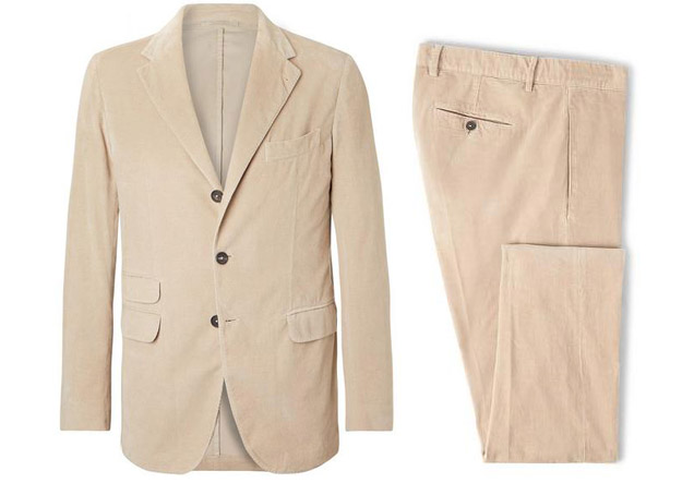 Massimo Alba cotton corduroy sloop suit James Bond Daniel Craig Matera outfit