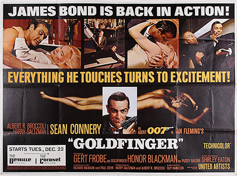 James Bond Poster auction Prop Store Adam Carter Jones Goldfinger