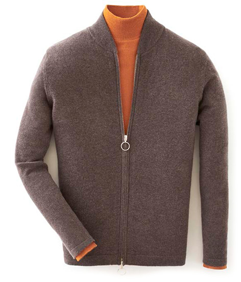 NPeal zip jacket orange turtle neck james bond george lazenby ohmss majesty secret service