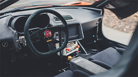 Jaguar C-X75 interior stunt car SPECTRE