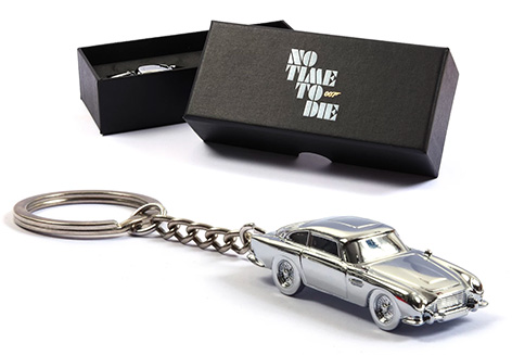 No Time To Die Aston Martin DB5 keychain keyring