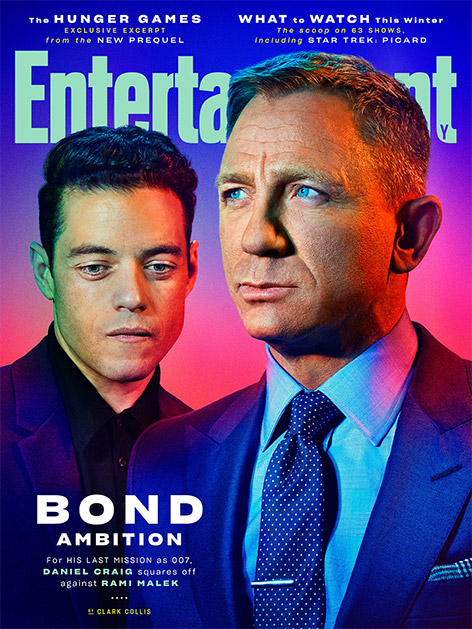 Entertainment Weekly cover Daniel Craig Rami Malek No Time To Die