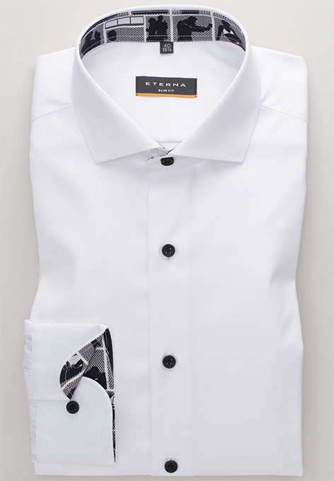 Eterna James Bond Slim Fit 007 illustration shirt long sleeve