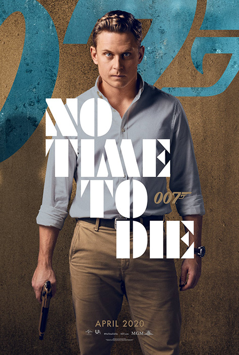 Logan Ash No Time To Die Billy Magnussen character poster James Bond 007