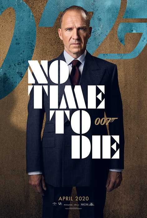 M No Time To Die Ralph Fiennes character poster James Bond 007