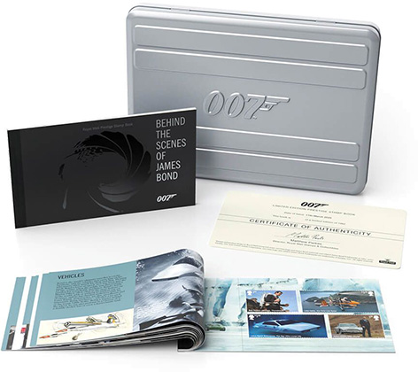 roual mail limited edition stamp book james bond case