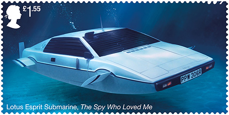 Royal Mail Stamp Lotus Esprit Spy Who Lved Me James Bond