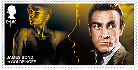 Sean Connery Royal Mail Stamp Goldfinger James Bond