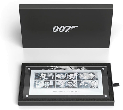 silver stamps royal mail james bond