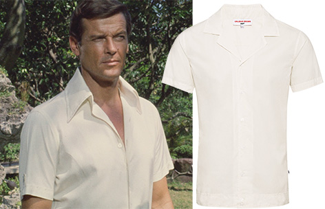 Orlebar Brown Capri Collar shirt The Man With The Golden Gun Roger Moore