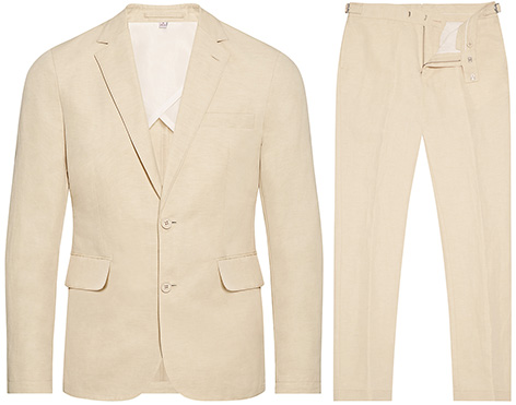 Orlebar Brown linen suit inspired by George Lazenby James Bond On Her Majesty's Secret Service