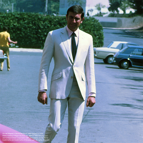 James Bond George Lazenby linen suit On Her majesty's secret service