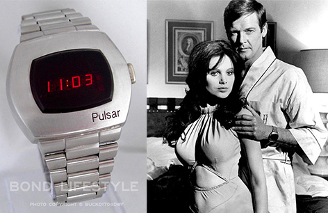 Pulsar P2 james bond roger moore live and let die led watch