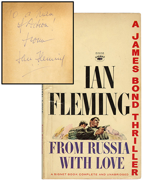 Ian Fleming James Bond book signed inscribed auction Potter