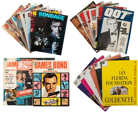 James Bond magazines auction