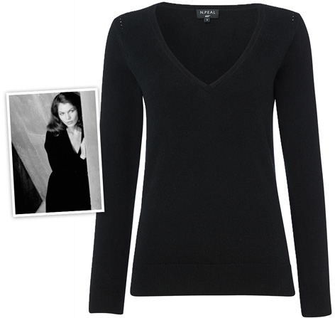 NPeal 007 Deep V Neck Sweater Moonraker Holly Goodhead