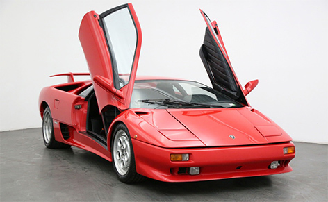 Lamborghini Diablo seen in Die Another Day for sale doors open