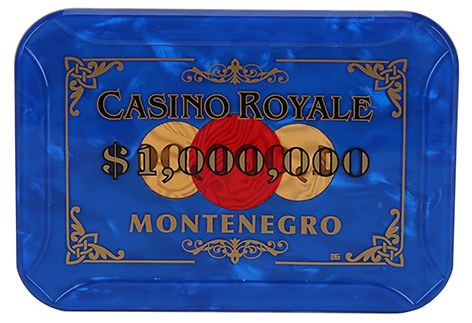 Casino Royale chip plaque poker 1000000