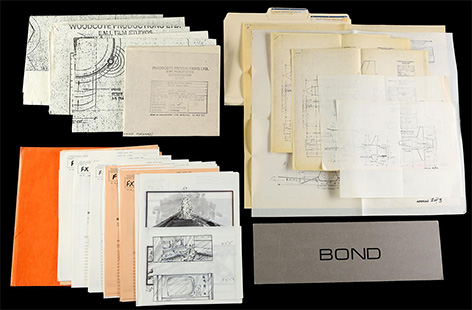 Prop Store blueprints never say never james bond auction