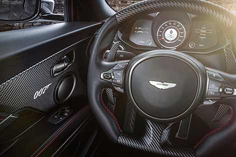 Aston Martin DBS Superleggera 007 Edition steering wheel dashboard