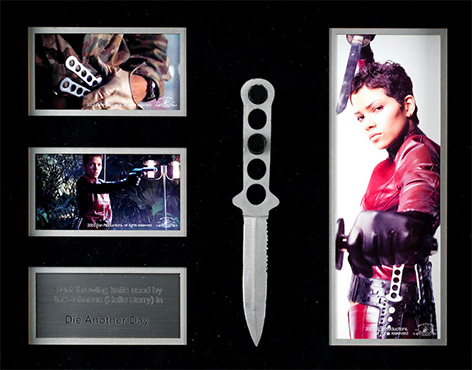 Jinx throwing knife die another day prop store bonhams