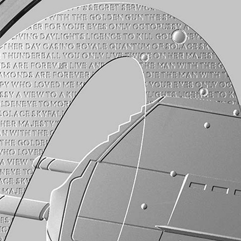 coin hidden text royal mint james bond
