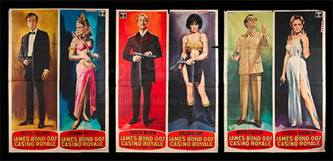 Casino Royale James Bond posters auction 1969 peter sellers