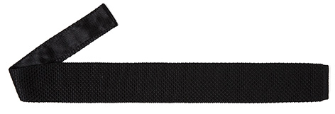Sunspel Ian Fleming black knitted tie