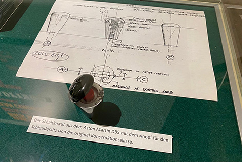 aston martin db5 ejector seat knob flip switch