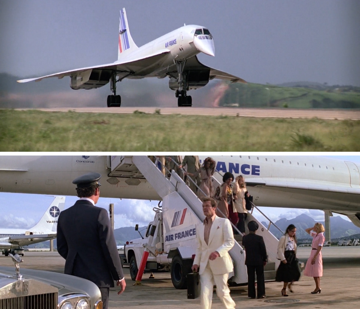 Concorde in Moonraker James Bond Roger Moore