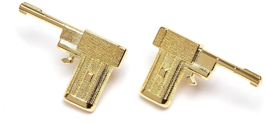 JAMES BOND  007 HIGH QUALITY GOLD PLATED CUFF LINKS IN PLAIN BOX 