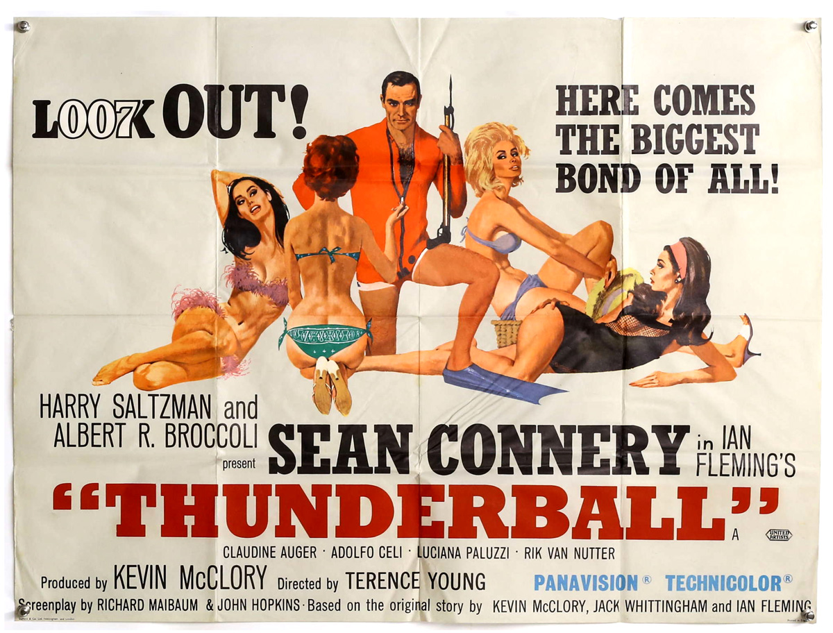 thunderball poster quad zuction ewbanks