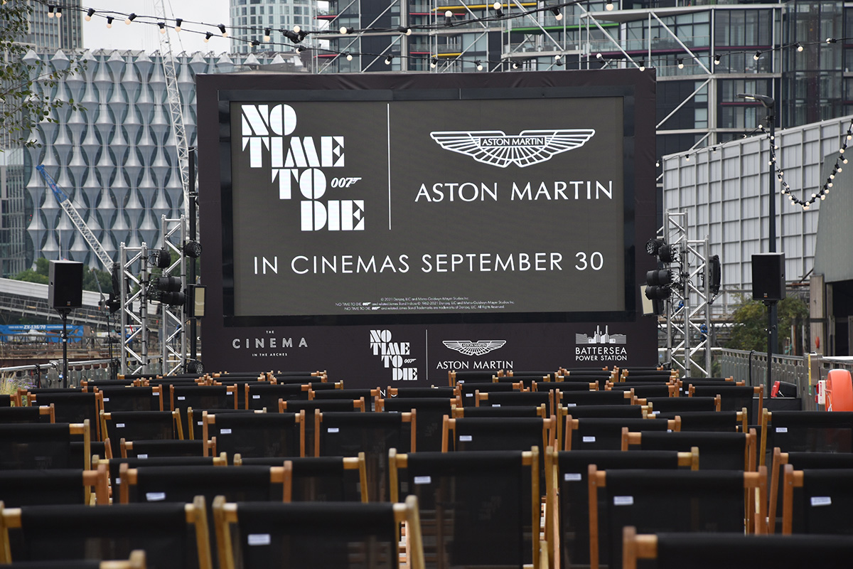 A No Time To Die trailer was shown during event at Battersea Station Pier