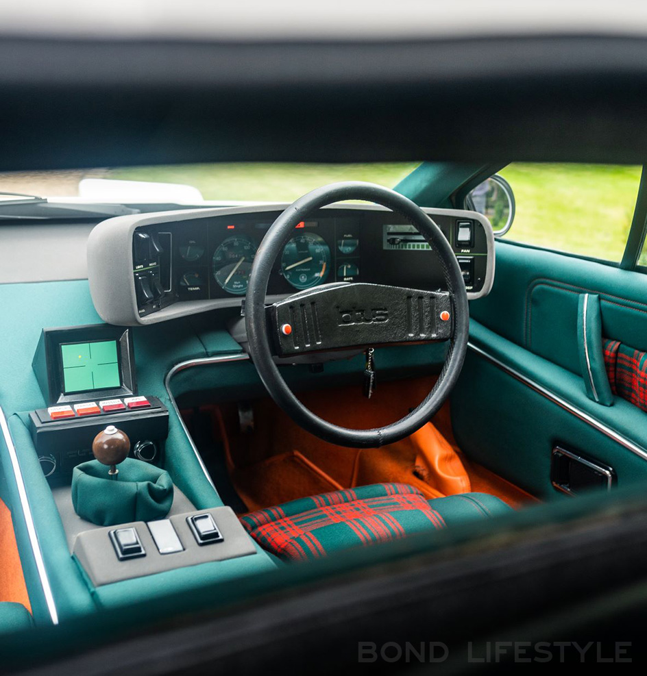Lotus Esprit The Spy Who Loved Me tribute car interior dashboard gadgets