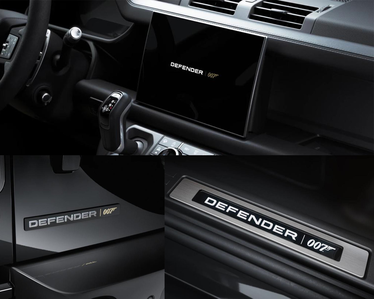 Land Rover 007 details infotainment system threadplate