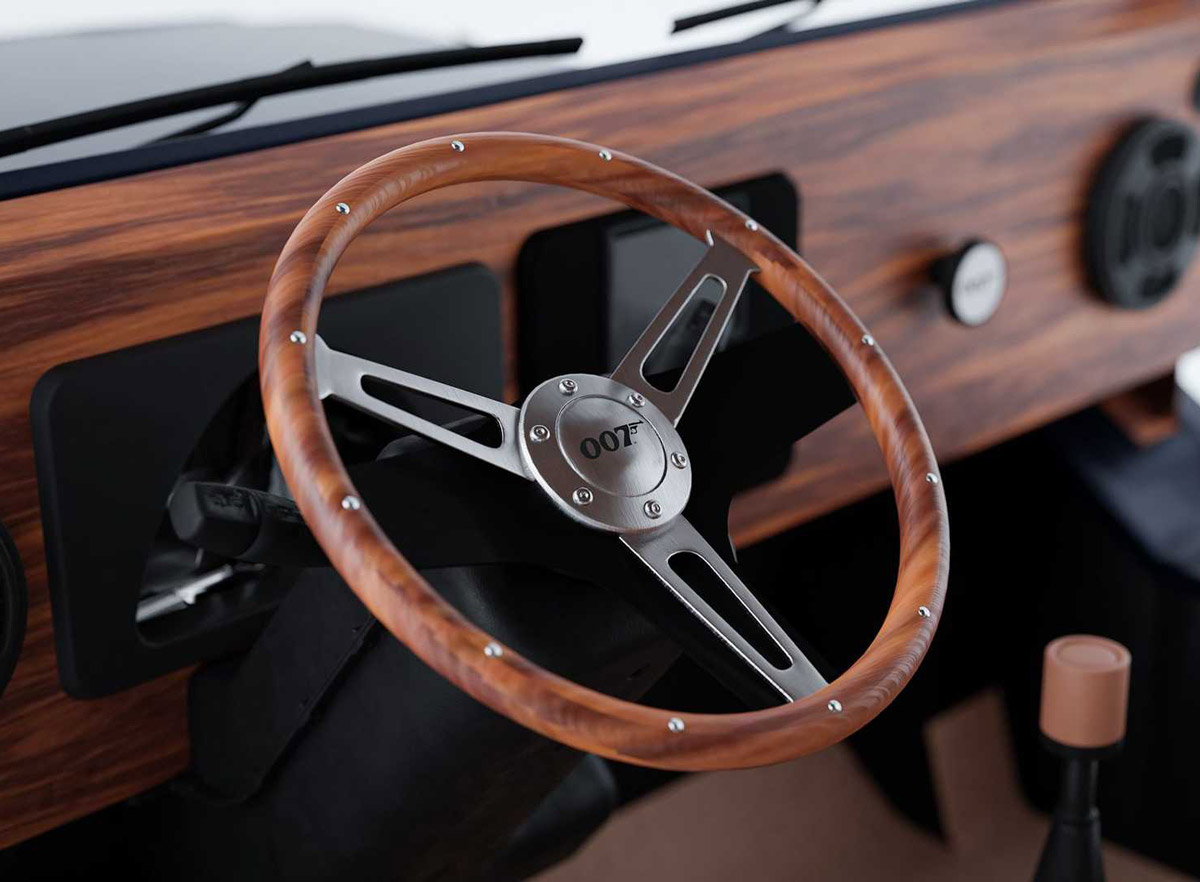 60 Years of Bond Moke Special Edition dashboard steering wheel 007
