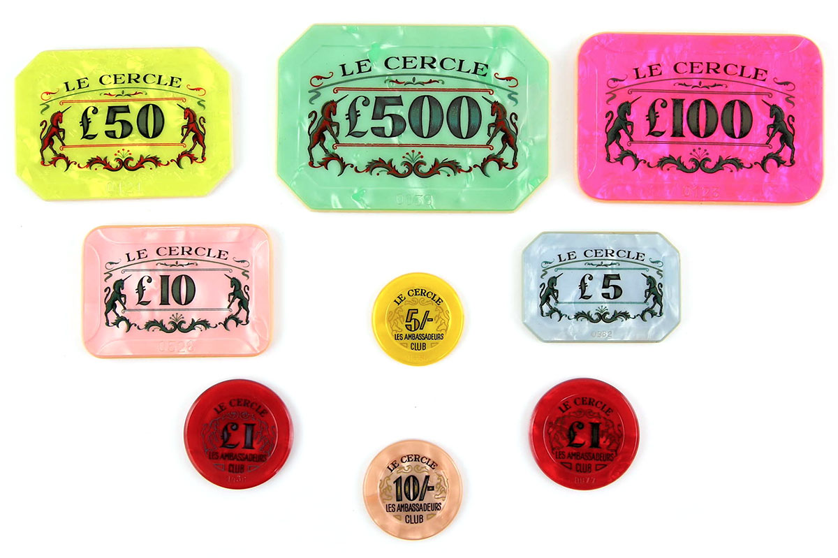 dr no Le Cercle Casino at Les Ambassadeurs plaques
