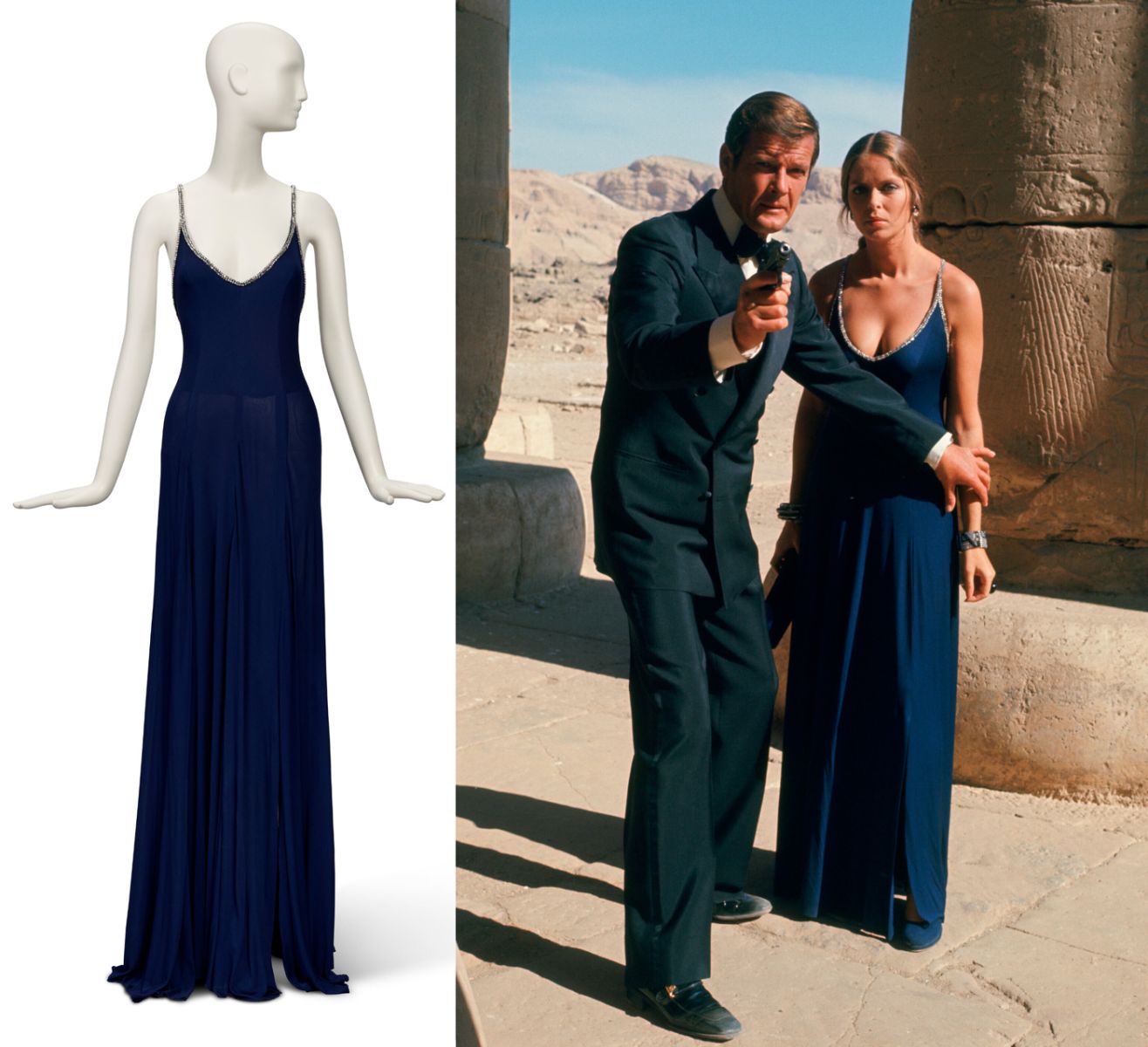 Major Anya Amasova's dress worn by Barbara Bach in The Spy Who Loved Me