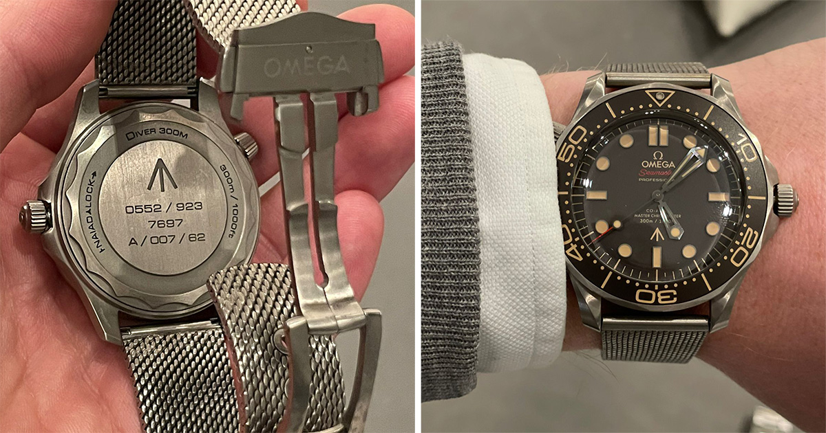 omega seamaster no time to die auction christies