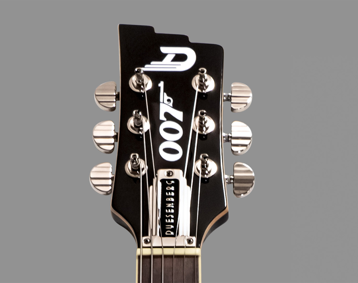 Limited Edition James Bond 007 Guitar by Duesenberg vintage 007 logo headstock