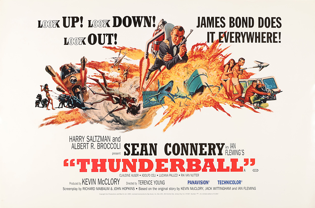 thunderball spy guise signed limited edition poster