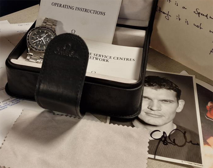 Omega Speedmaster worn in Tomorrow Never Dies on Auction Bond