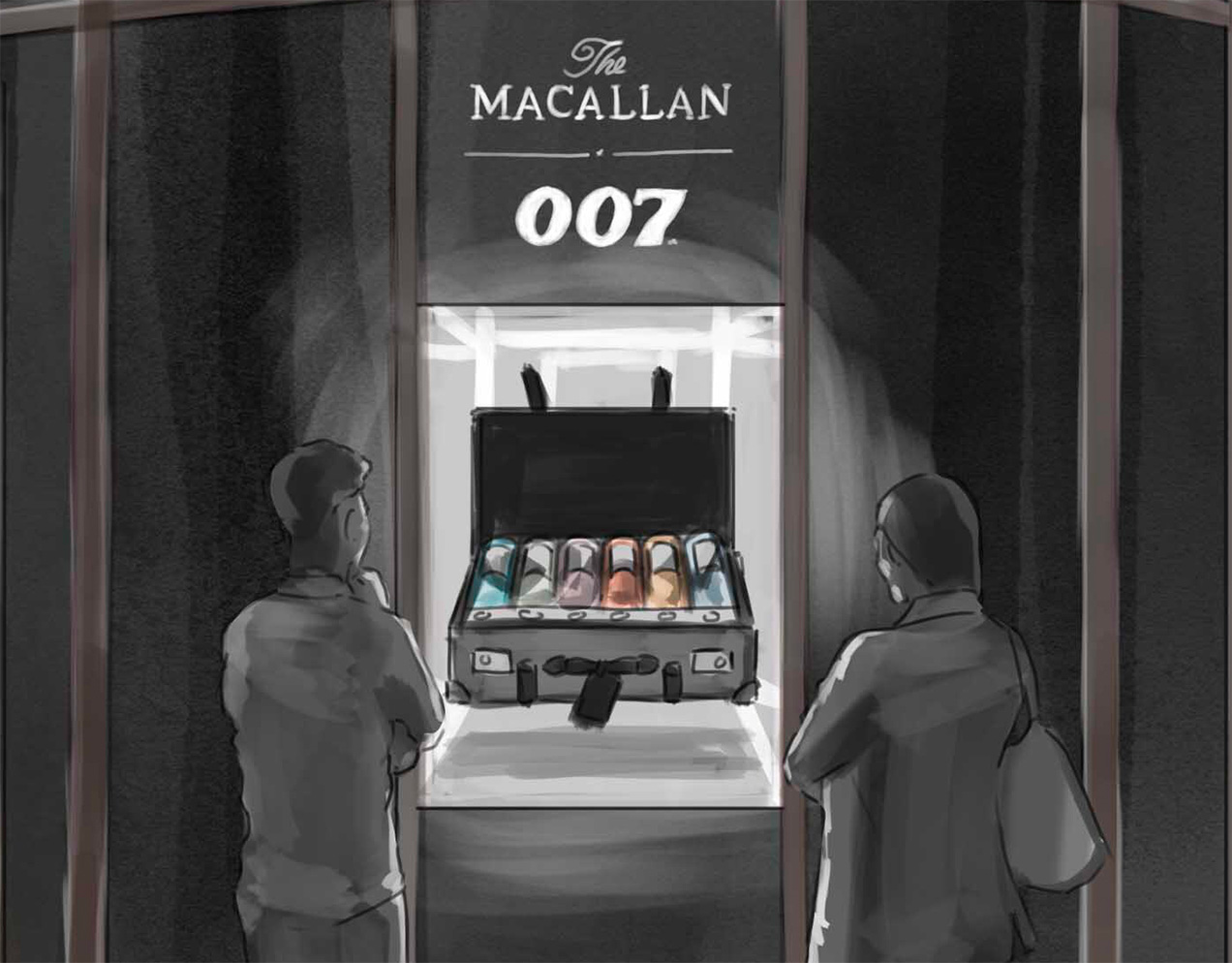 macallan 007 globe-trotter case harrods exclusive