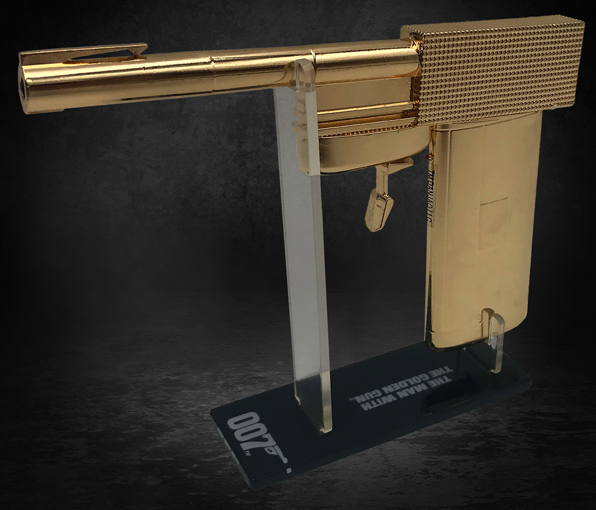 James Bond Golden Gun Prop Replica by Factory Entertainment metal standee
