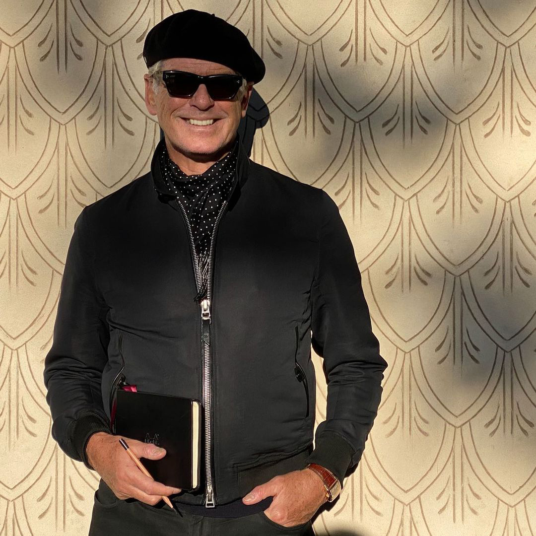 Pierce Brosnan's jacket and watch in History's Greatest Heists