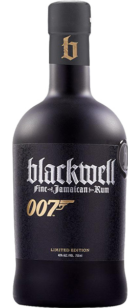 blackwell 007 rum bottle black edition