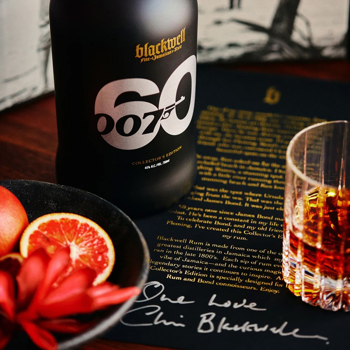 Blackwell Limited James Bond Jamaican Rum Signed and Numbered Edition bottle