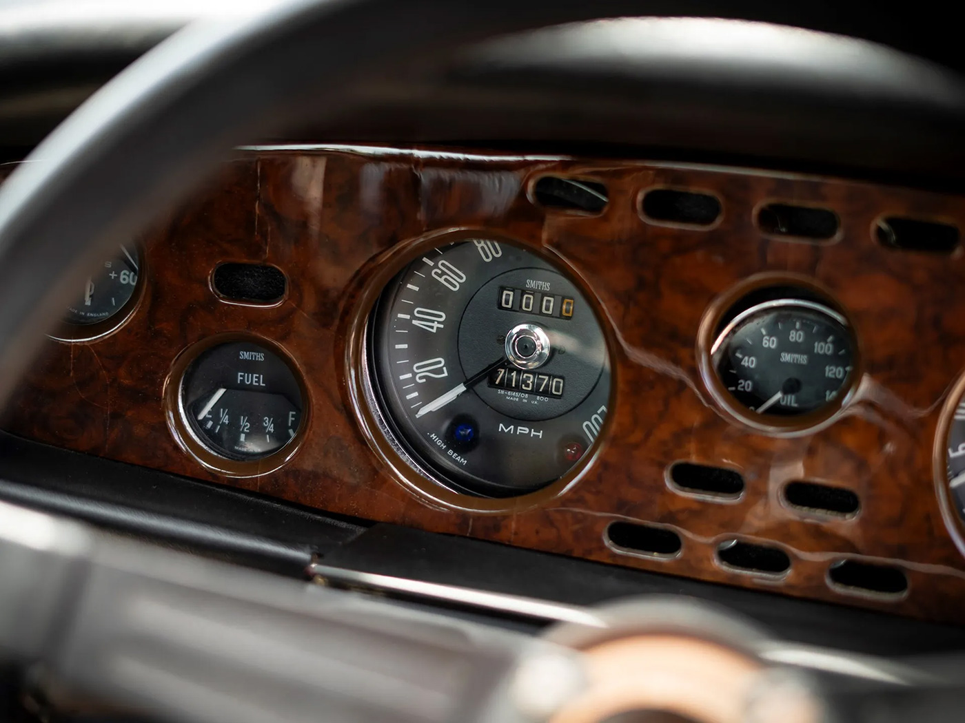 Auction Aston Martin V8 James Bond film The Living Daylights interior