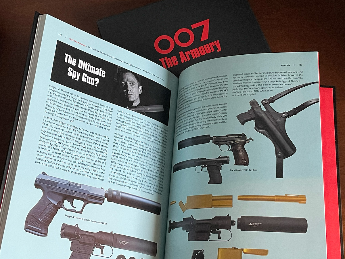 Hardcover Limited Edition of 007 The Armoury contents